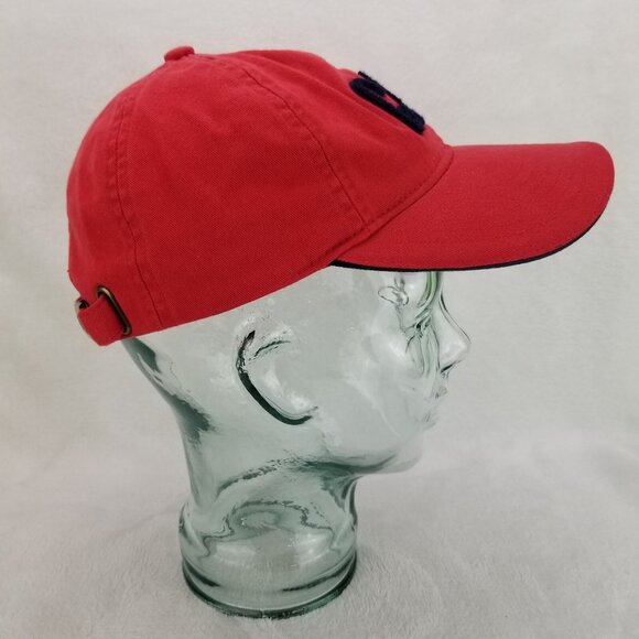 ✅Caterpillar CAT Authentic Baseball Cap Red Raised Black Logo Adjustable OSFA - Picture 6 of 11